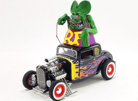 1:18 Scale 1932 Ford Blown 5-Window with Rat Fink Figure Diecast Model A1805022